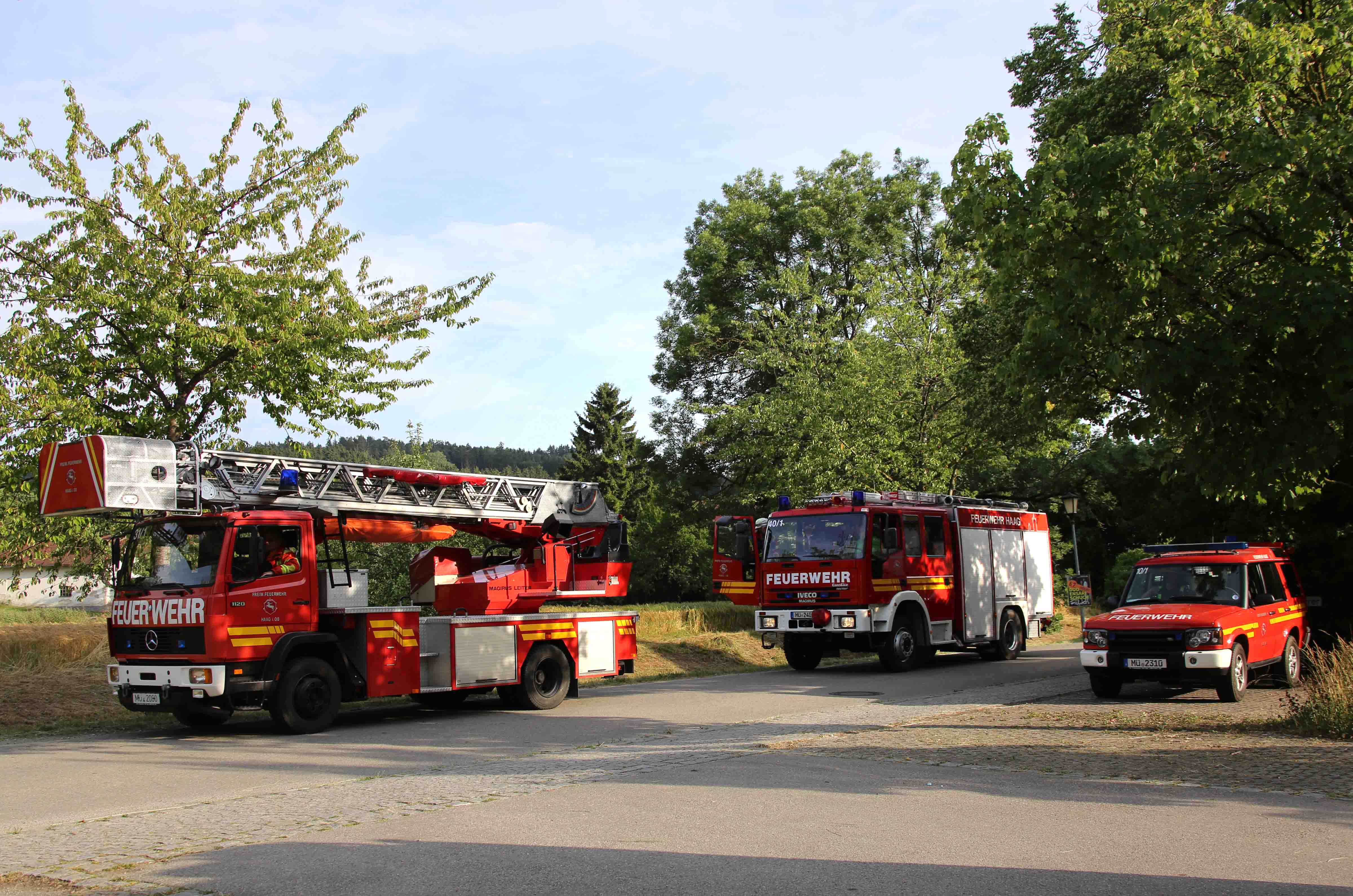 B3 - Dachstuhlbrand in Oberornau