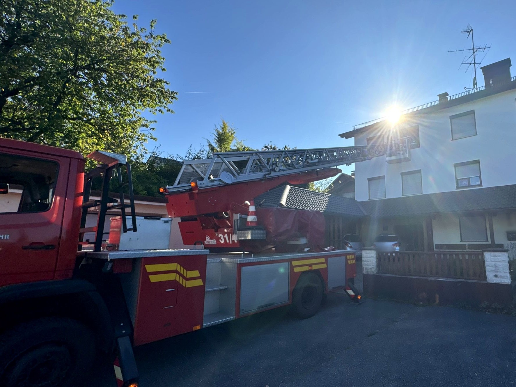 THL Rettungskorb - Drehleiterrettung im Königseeweg